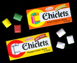 The Fleer Brothers first gum invention:  Chiclets